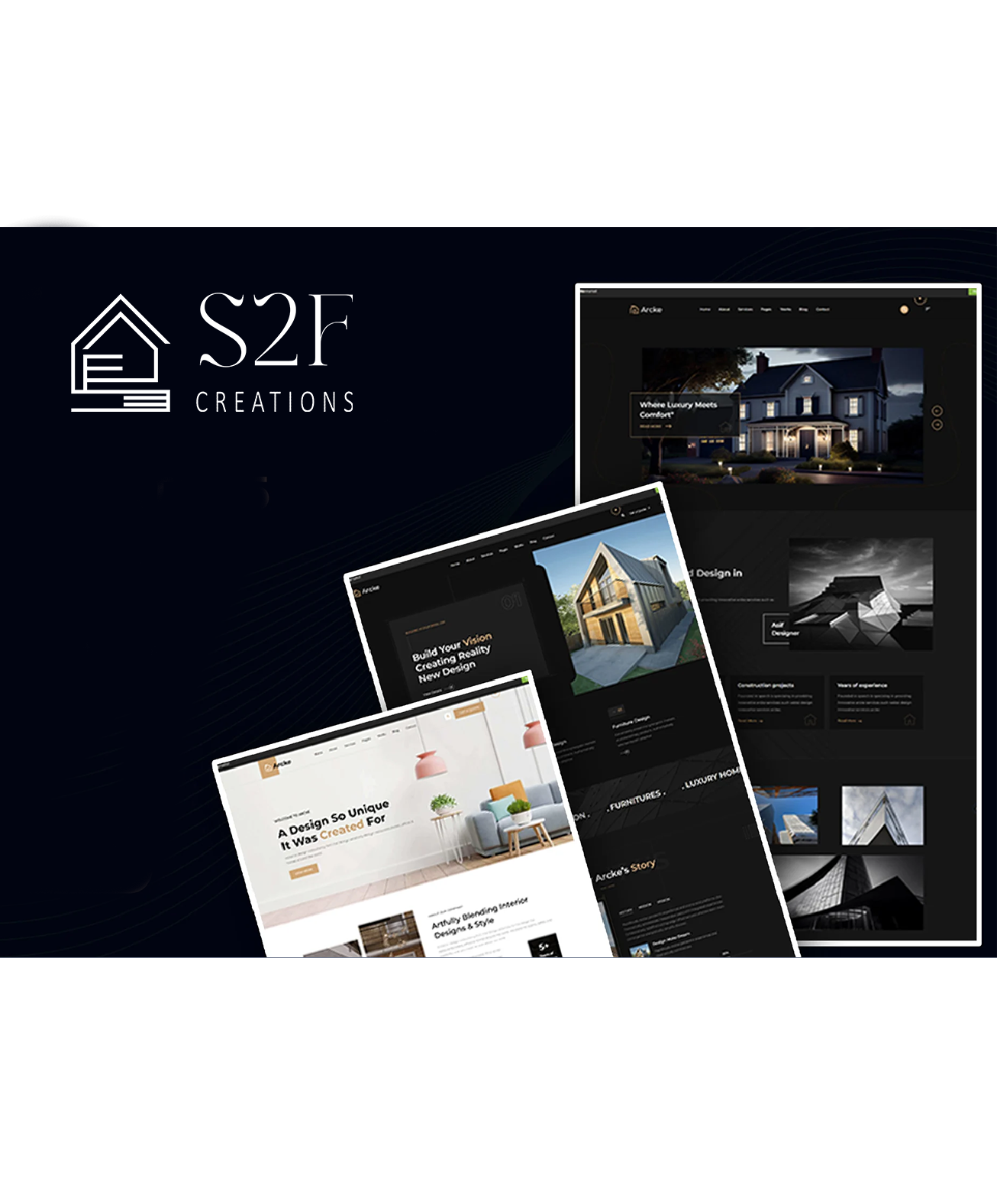 Achitecture and interior website designs