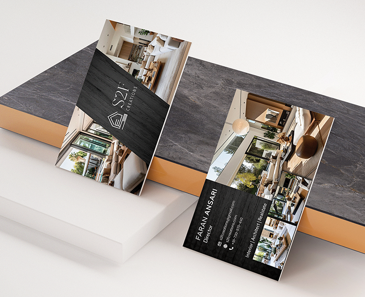 Premium Business Card Design for S2F Creations