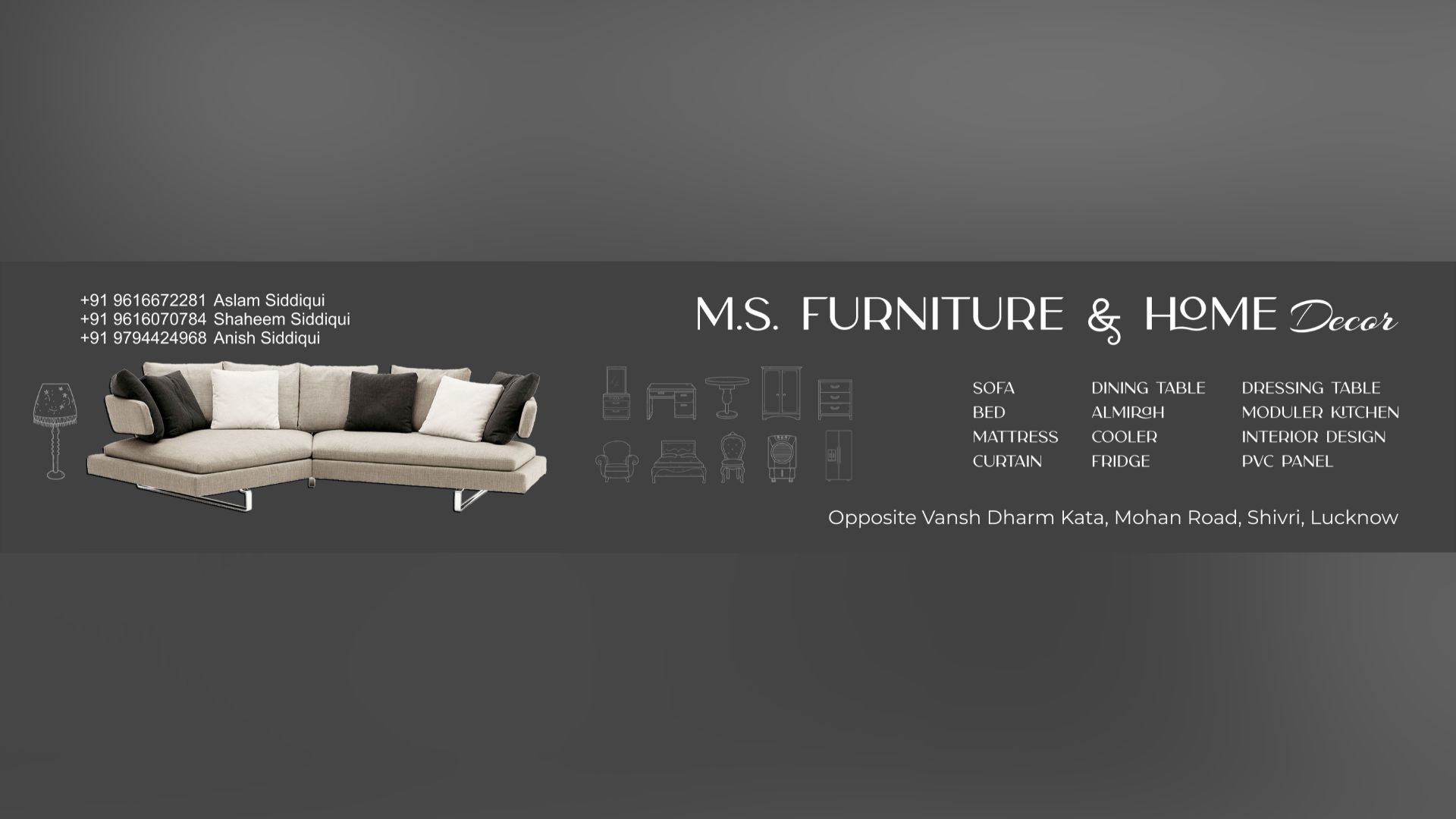Banner Design for M.S. Furniture & Home Decor