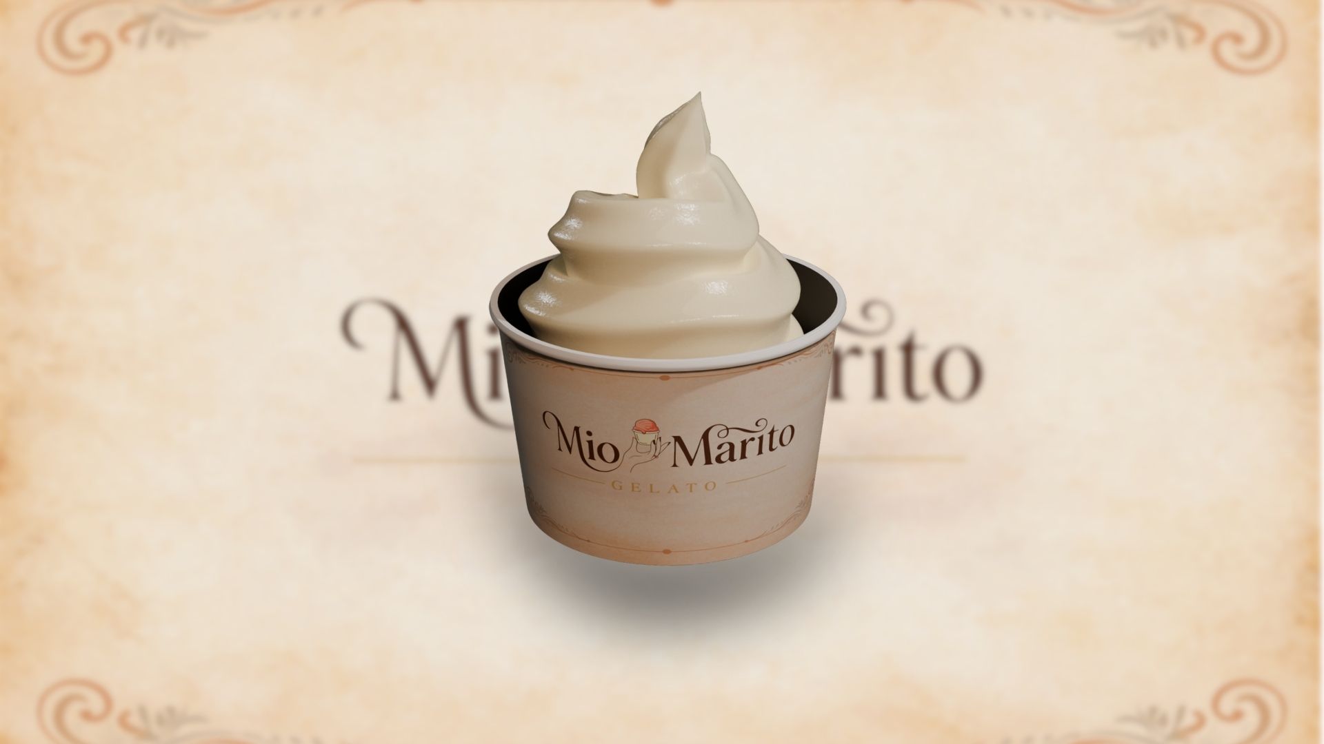 Logo Design for Mio Marito-Gelato Branding