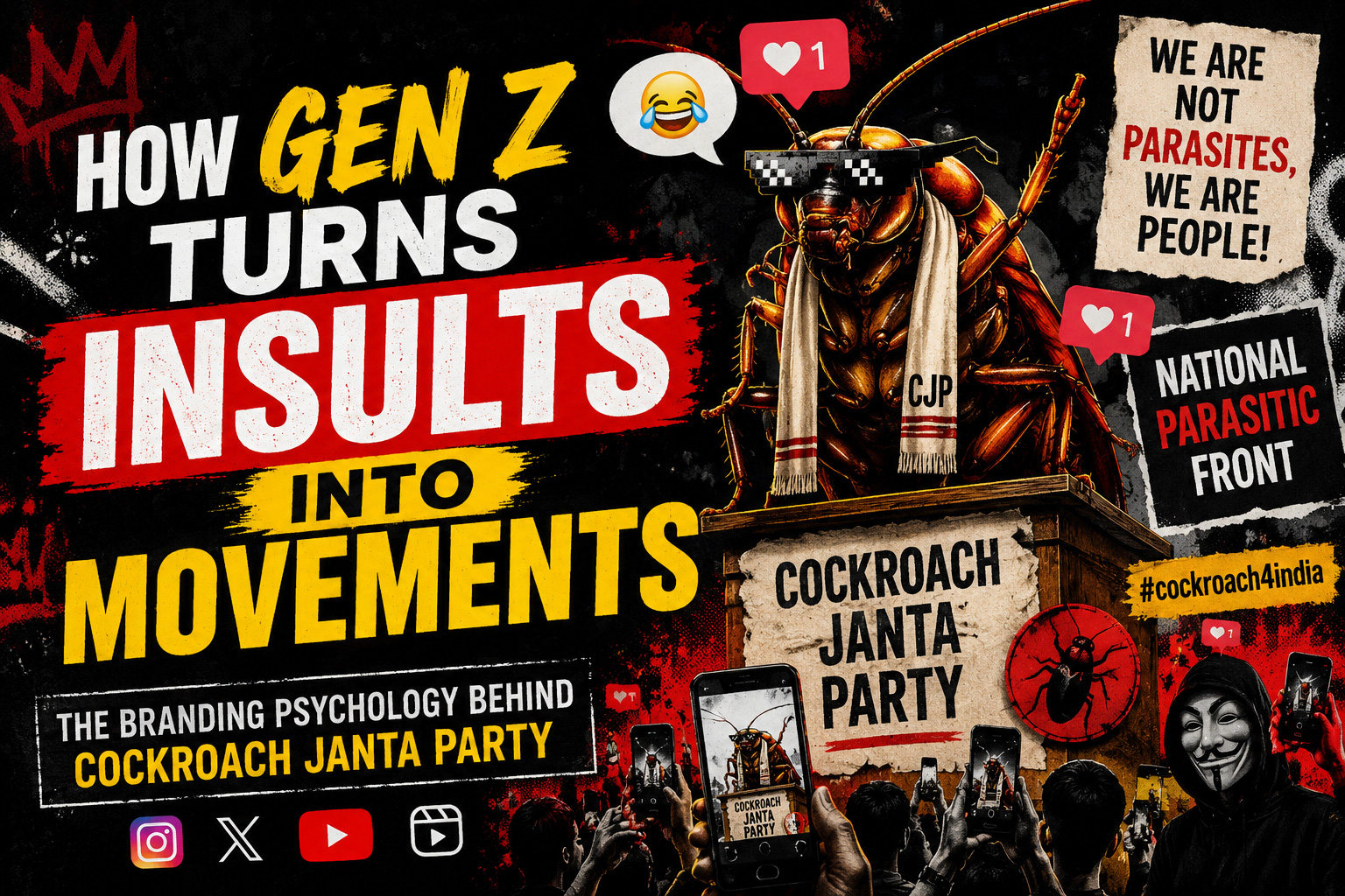 Why Gen Z Turns Insults Into Movements: The Branding Psychology Behind Cockroach Janta Party