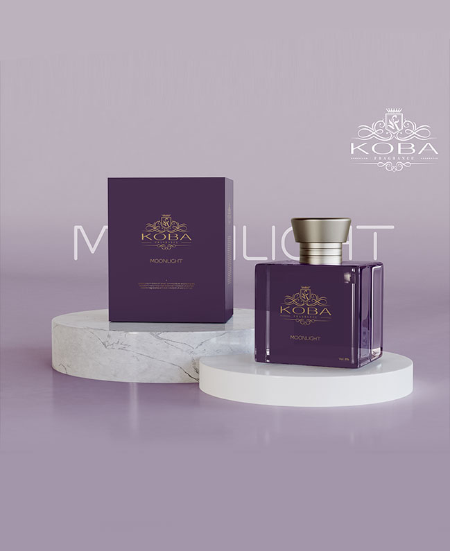 Logo and brand package design for Koba Fragrance